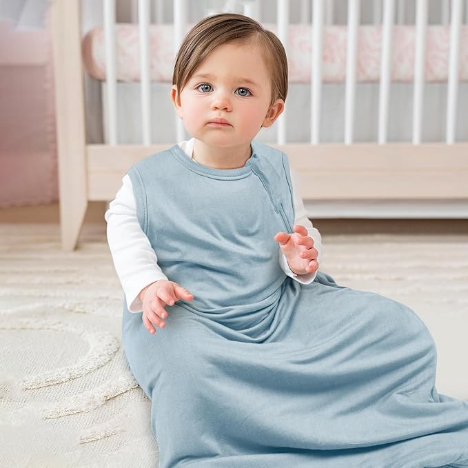 MEXXI Sleep Sack 1.0 TOG, Rayon Made from Bamboo Sleep Sack, Ultra Soft Wearable Blanket for Baby with 2-Way Zippers