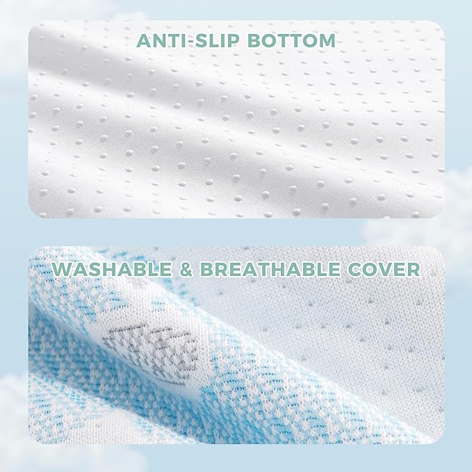 Ganondorf 38X26 Pack and Play Mattress Pack N Play Mattress Anti Slip Memory Foam Baby Mattress Pad with Removable Cover