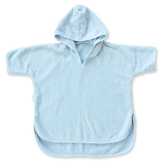 Natemia Hooded Towel Poncho – 100% Organic Cotton - Kids & Toddler Beach Towel with Hood - Oeko-Tex and GOTS Certified - Gentle on Sensitive Skin - Cozy Swim & Bath Towel for Boys, Girls