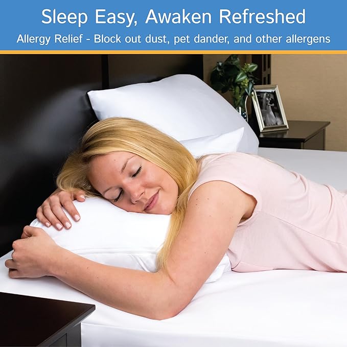 Sleeper Sofa Full Size Mattress Protector 54" Wx72 Lx5 D - Waterproof Zippered Encasement Premium Quality Bed Cover Protects Against Dust, Allergens White