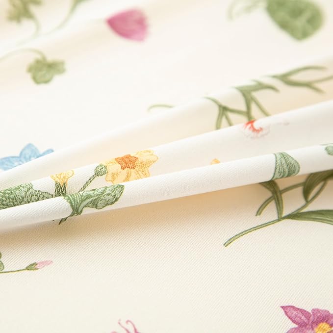 SDIII 2 Pack Floral Crib Sheets for Baby Girl 52×28 Stretchy Microfiber Jersey Knit Fall Crib Sheets Floral for Standard Crib and Toddler Mattress