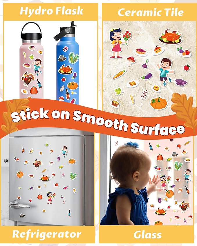 Walenced Reusable Sticker Book for Toddlers, Stickers for Kids, Toddler Craft Activities, Toddler Travel Toys Ages 3 and Up Boy Girl Birthday Gifts