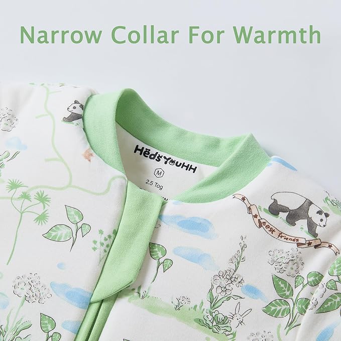 2.5 Tog Winter Sleep Sack with Feet for Baby/Toddler, Sleeping Bag with Legs & Detachable Sleeves