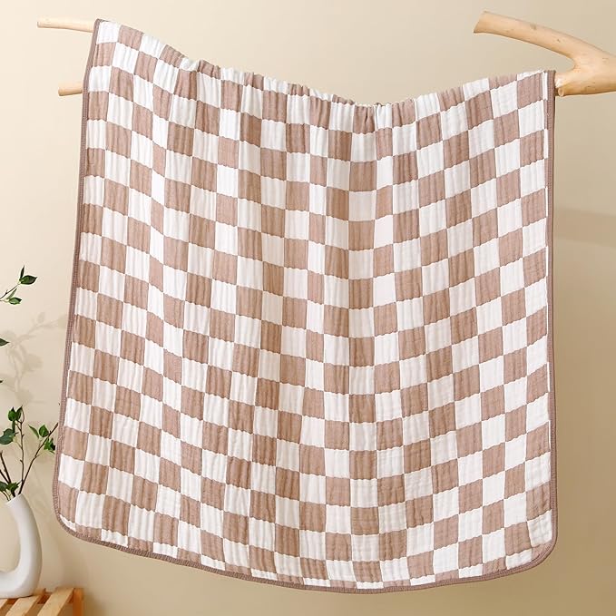 Muslin Baby Blanket 2-Pack – Gentle Touch, Always Within Reach, for Peace of Mind.