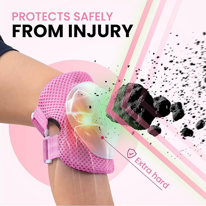 99FLIPS Knee Pads for Kids 3-12 Years - 6pcs Complete Set Certified by TÜV Rheinland - Knee Pads Elbow Pads and Wrist Guards for Kids and Toddler - Skateboard Roller Skates Scooter