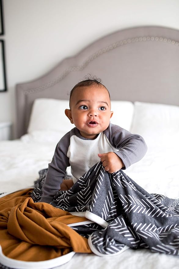 Copper Pearl Soft Baby Quilt - Three-Layer, Breathable, Toddler Blanket - Newborns to Toddlers - 46x46 Premium Polyester/Rayon - Cozy - Canyon