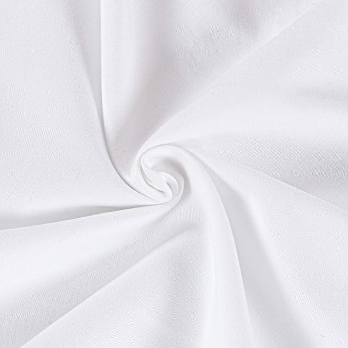 FLXXIE 2 Pack Microfiber Fitted Crib Sheets, Super Soft and Cozy Toddler Fitted Sheets for Standard Crib and Toddler Mattresses, 28x52, White