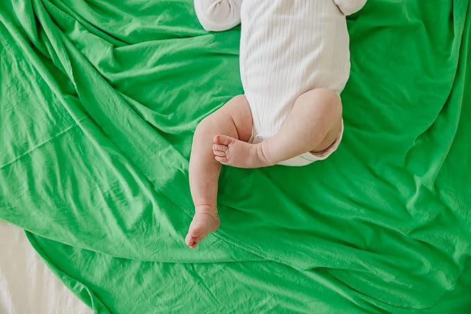 Copper Pearl Baby Swaddle Blanket - Premium Knit Baby Blanket, Large Soft Stretchy Receiving Blankets for Baby Boy and Girl, Swaddles for Newborn, Infant, and Toddler (Lime)