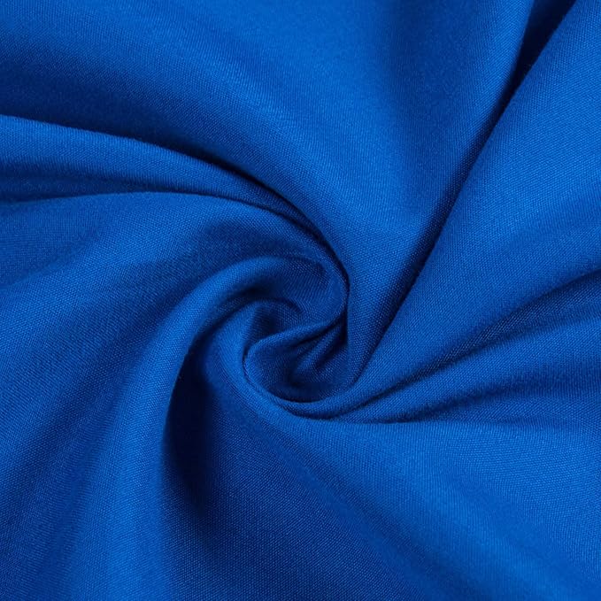 FLXXIE 2 Pack Microfiber Fitted Crib Sheets, Super Soft and Cozy Toddler Fitted Sheets for Standard Crib and Toddler Mattresses, 28x52, Royal Blue