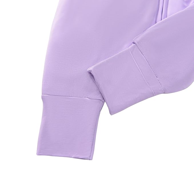 Baby/Toddler Sleep Sack with Legs, Rayon from Bamboo 95% + 5% Spandex, 1.0 TOG, 2‑Way Zipper Sleeping Bag, Walker‑Friendly 18-36M Purple