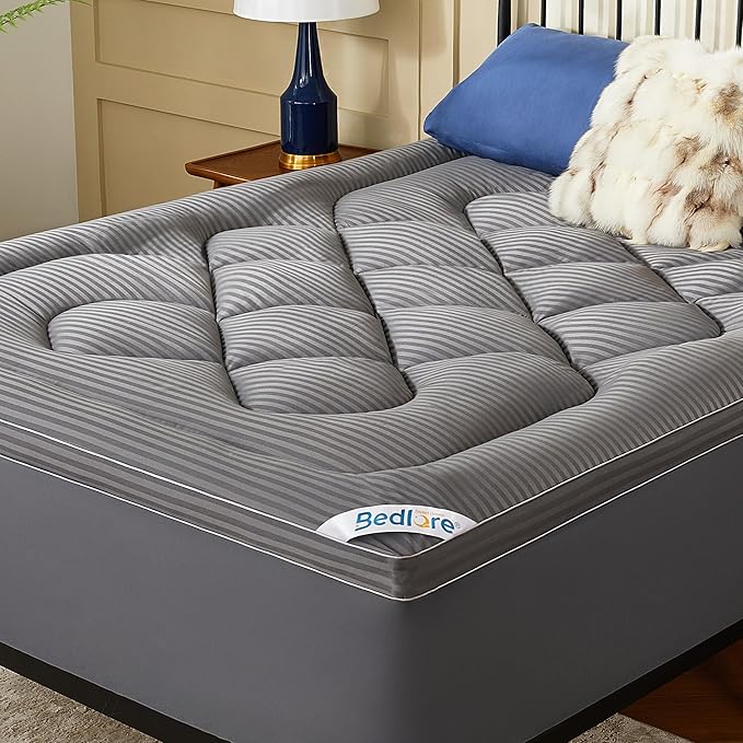 BEDLORE Full Mattress Topper, Thick Pillow Top Pad for Back Pain Relief, Cooling Soft Mattress Cover with Deep Pockets 6-15 inch