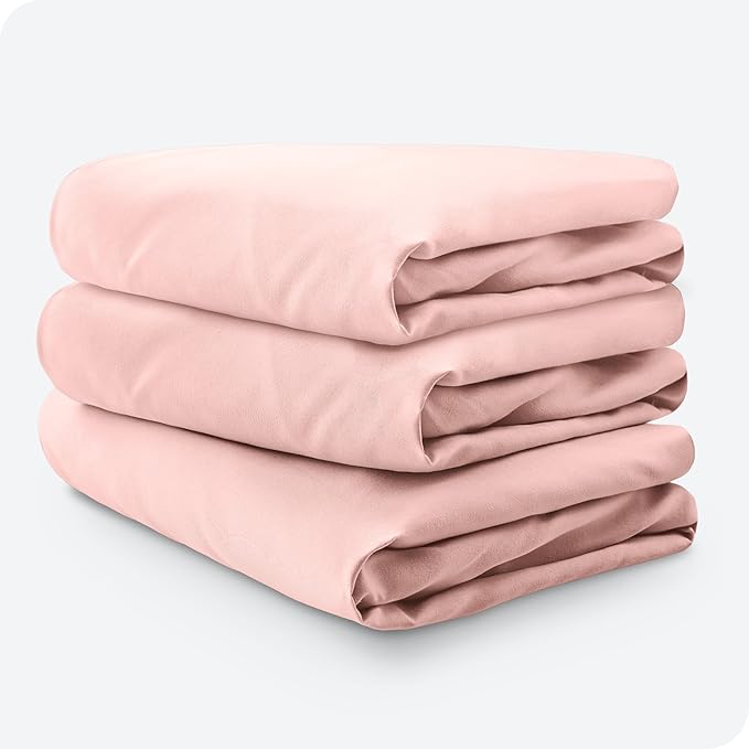 Bare Home 3-Pack Fitted Crib Sheet - Premium 1800 Ultra-Soft Microfiber - Breathable - Baby Sheet - for Boys & Girls - Fits Standard Crib and Toddler Mattresses (Crib, Pink Slipper)