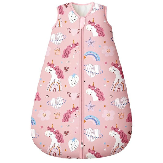 Yoofoss Baby Sleep Sack 18-24 Months, TOG 2.5 Baby Wearable Blanket with 2-Way Zipper, 100% Organic Cotton Fabric Winter Newborn Sleeping Sack, Warm Soft Comfy