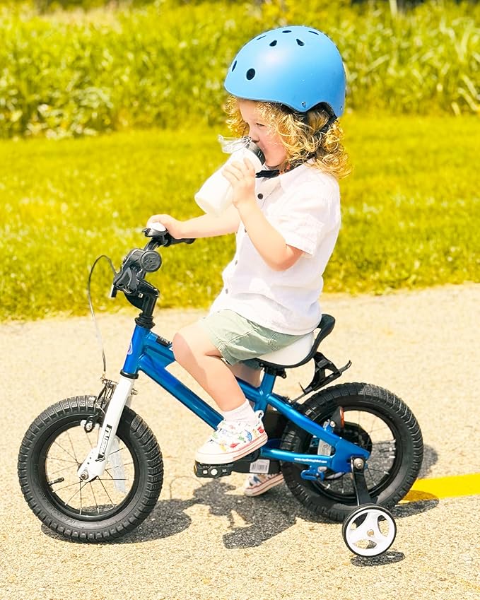 RoyalBaby Kids Bike Freestyle Classic & EZ Balance Pedal Switchable Bicycle, 12 14 16 18 Inch, 3-10 Years Toddler to Big Kids