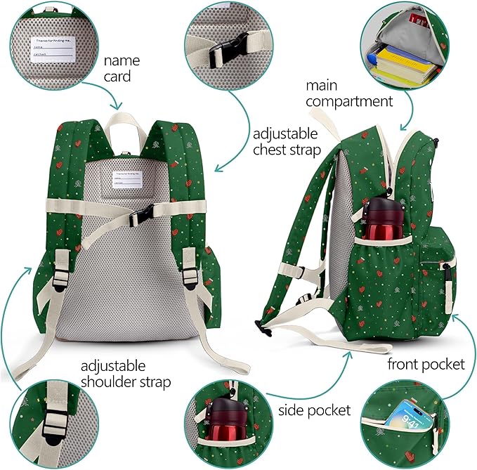 atgark Kids Backpack for Boys Girls: Backpack 6-10 - Kindergarten Elementary School Bookbag for Girl