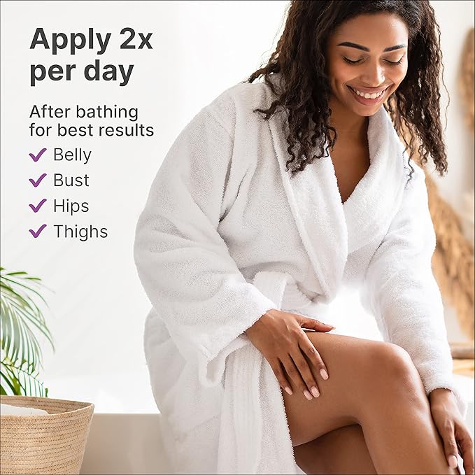 TriLASTIN Maternity Stretch Mark Cream - Hydrating Pregnancy-Safe Skin Care - Gentle Hypoallergenic Care for Pregnancy Must Haves - Pairs Belly Butter & Stretch Mark Oil - 4 Fl Oz Each, Pack of 2