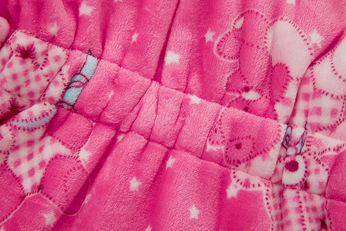 Toddler Robes Cute Pattern Bathrobe Unisex Kids Robe Baby Flannel Hoodie Pajamas Sleepwear