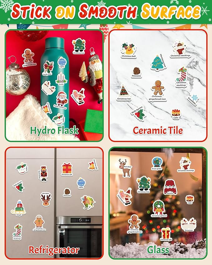 Benresive Reusable Sticker Books for Kids, Sticker Books for Toddlers, Toddler Travel Toys Activities Crafts Ages 3 and Up Birthday Gifts - Christmas