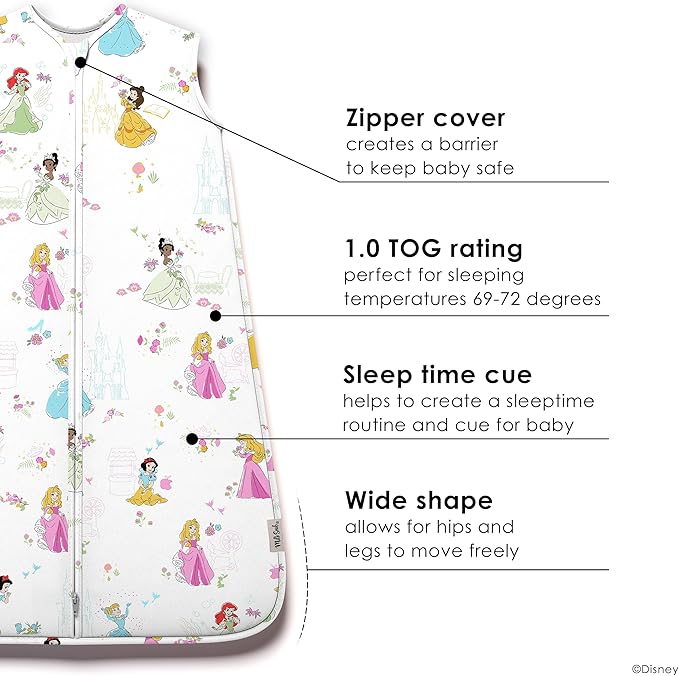 Milk Snob Disney Baby Sleeping Sack, Sleeveless Sleep Bag and Wearable Zip Up Blanket for Girl and Boy, Newborn Infant Shower