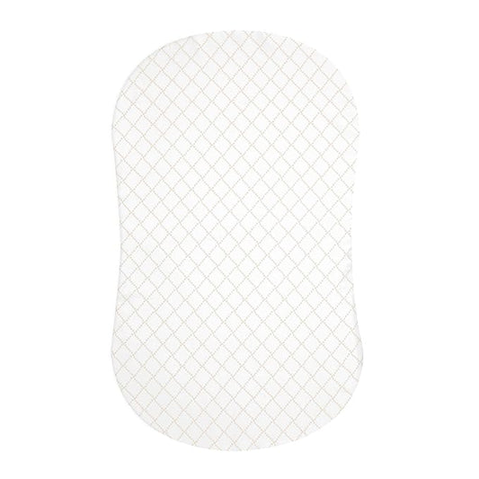 HALO BassiNest Fitted Sheet – 100% Cotton, Soft and Breathable Bassinet Sheet for Babies, 30” x 16” Pre-Shrunk Sheet, Nautical Net