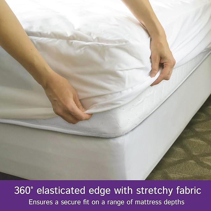 Split King Waterproof Mattress Protector (2pcs 39"x80") - Fitted Sheet Mattress Cover with Deep Pockets - Hypoallergenic, Breathable, Water Proof, Noiseless, Vinyl Free