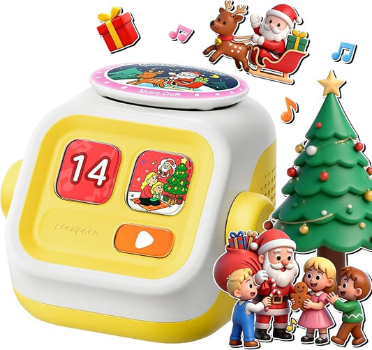 Kids Music Player: Story Machine, Interactive Toy, Voice Recording, Pre-Loaded Stories and Muisic, Screen-Free Storytelling Toys, Bluetooth Speaker, Christmas/Birthday Gift for Children