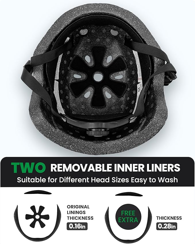 OutdoorMaster Kids Bike Helmet - Protective, Adjustable, Lightweight, Comfortable - Multi-Sport for Boys and Girls, 2 Sizes