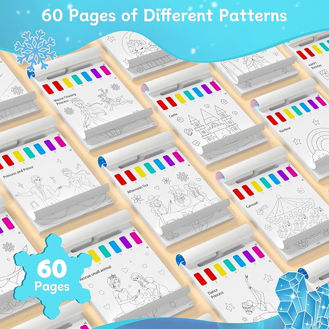 PERRYHOME Paint with Water Coloring Books for Kids,Mess Free Toddler Watercolor Painting Set,Unicorn Frozen MermaidArts and Crafts Toys-Birthday Christmas Gifts for Toddlers Girls Ages 3 4 5 6 7 8