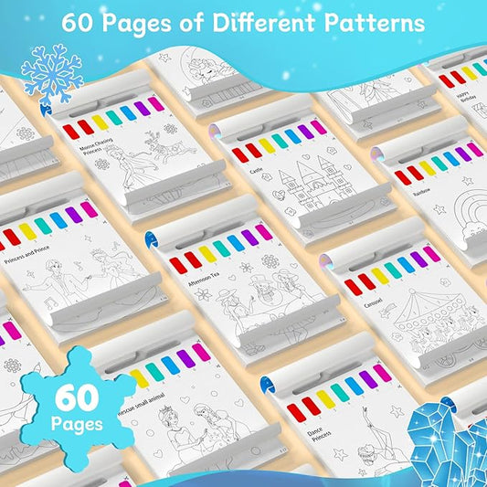 PERRYHOME Paint with Water Coloring Books for Kids,Mess Free Toddler Watercolor Painting Set,Unicorn Frozen MermaidArts and Crafts Toys-Birthday Christmas Gifts for Toddlers Girls Ages 3 4 5 6 7 8