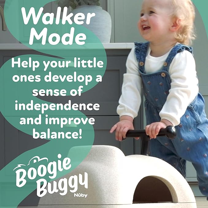 Nuby Boogie Buggy 3-in-1 Scooter for Kids – Walker, Scooter & Caster Board, Lightweight EPP Foam, Waterproof, Indoor & Outdoor Ride-On Toy, Balance & Coordination Development, Blue Boogie Buggy