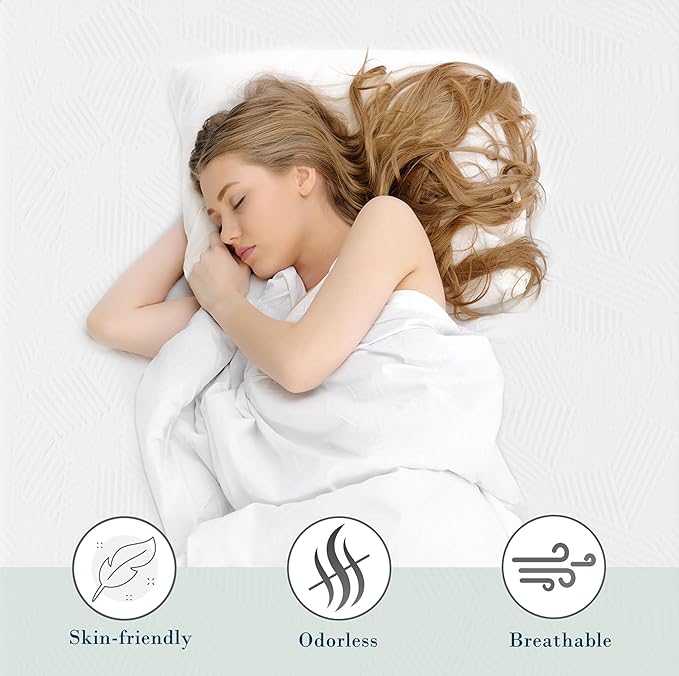 2 Inch Queen Memory Foam Mattress Topper, Cooling Gel Bed Topper with Removable Cover, Soft & Pain Relief & Breathable, CertiPUR-US & Oeko-Tex Certified
