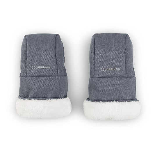 UPPAbaby CozyHandmuff - Easily Attaches to Stroller Handlebars - Ultra-Plush, Weather-Proof Hand Protection - Julian (Dusty Blue Mélange)