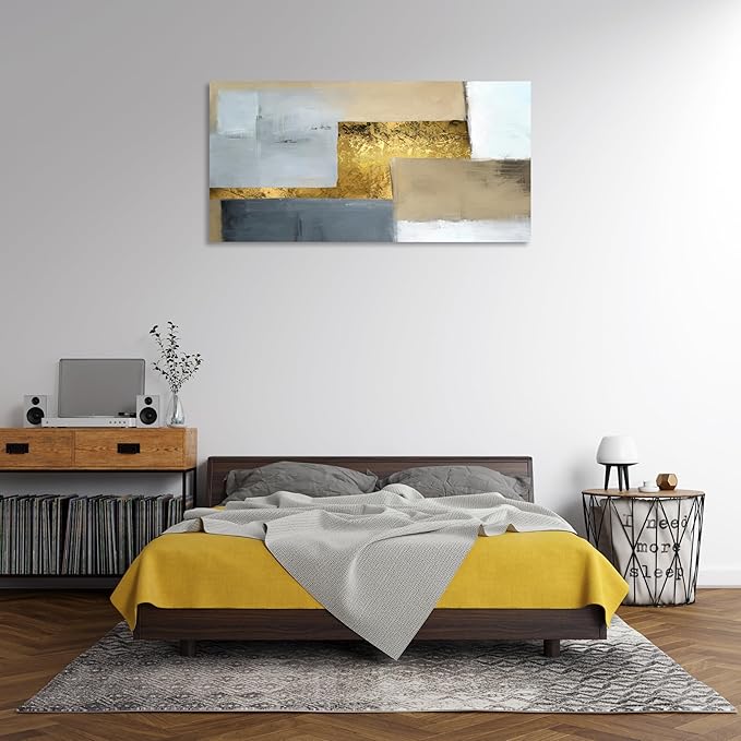 KUNHAAH Wall Art Canvas Painting Modern Simple Abstract Art 1 Piece HD Decorative Painting Picture Poster Print Framed and Stretched Ready to Hang for Living Room Bedroom Office Artwork