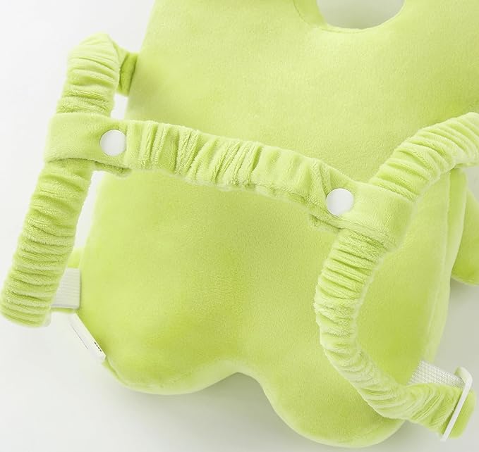 Feidoog Baby Head Protector Cushion Backpack with 3 Knee Pads for Walking & Crawling,Green