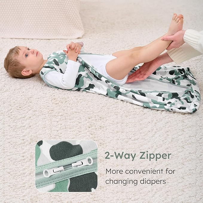 Yoofoss Baby Sleep Sack 6-12 Months Wearable Blanket for Babies 100% Organic Cotton 2-Way Zipper TOG 0.5 Toddler Sleeping Sack 3 Pack, Comfy Lightweight Sleep Sacks