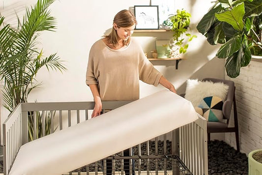 Naturepedic Organic Baby Crib Mattress - Lightweight Infant & Toddler Bed - Waterproof, Non-Toxic, Standard Size 52" x 28"