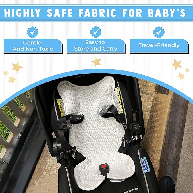 Baby Stroller Cooling pad car seat Cooling pad Universal Ice Cushion for car seat & Baby Stroller Liner | Baby Cooling Item in hot Summer Qmax 0.35