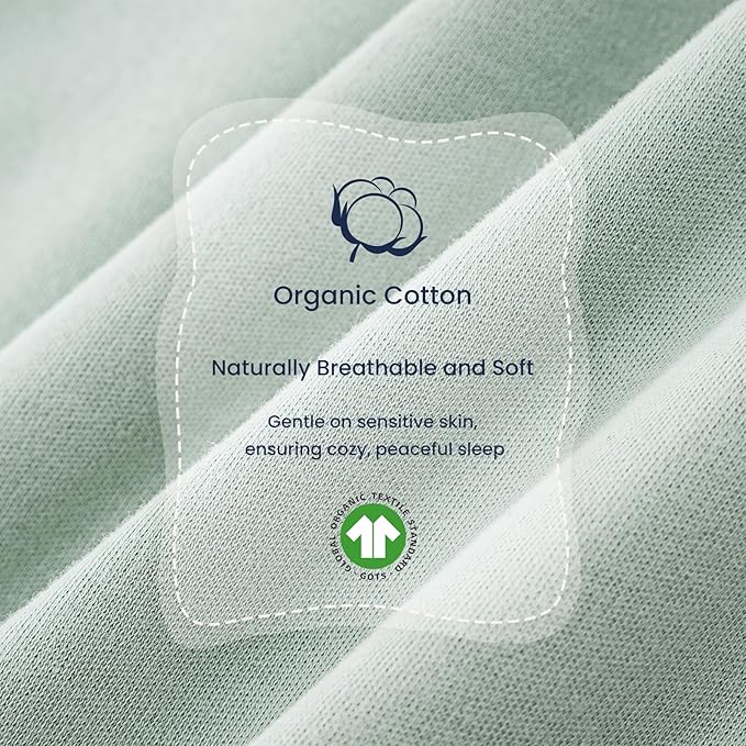 kaiya baby Unisex Toddler Sleep Sack with Feet 1.0 Tog Split Legs Sleep Sack 6-18 Months, Sleep Bag Walker, Gifts for Boys & Girls, Pea Green