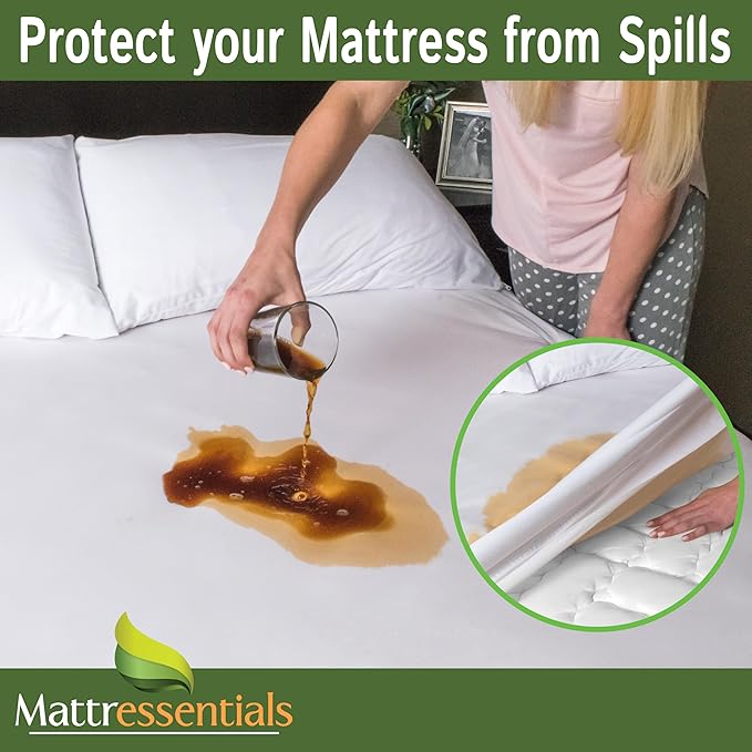 Zippered Twin XL Mattress Protector (11"-13" Depth) - Bed Bug Waterproof Mattress Cover, Premium Quality Hypoallergenic Encasement White
