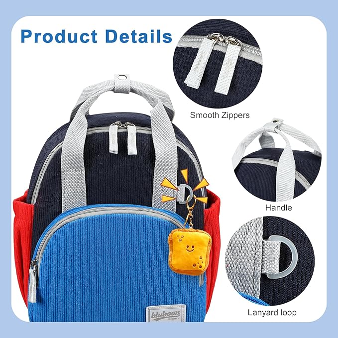 Bluboon Toddler Backpack for Girls Boys 2-4 Cute 12" Preschool Kindergarten Backpacks Kids Daycare Bags School Trave toddler boy christmas gifts for 2 3 4 year old boy