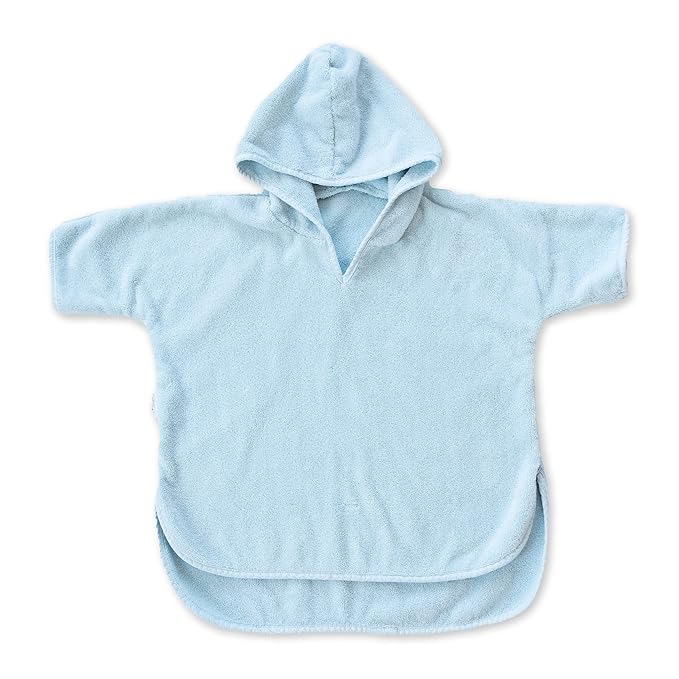 Natemia Hooded Towel Poncho – 100% Organic Cotton - Kids & Toddler Beach Towel with Hood - Oeko-Tex and GOTS Certified - Gentle on Sensitive Skin - Cozy Swim & Bath Towel for Boys, Girls