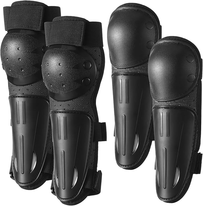 yeesport Youth Knee Elbow Pads, Knee Pads and Elbow Pads for Kids Dirt Bike Gear with Anti-Impact Hard Shell, Breathable Mesh, Adjustable Little for Motorcycle Biking Skating Scooter Sports