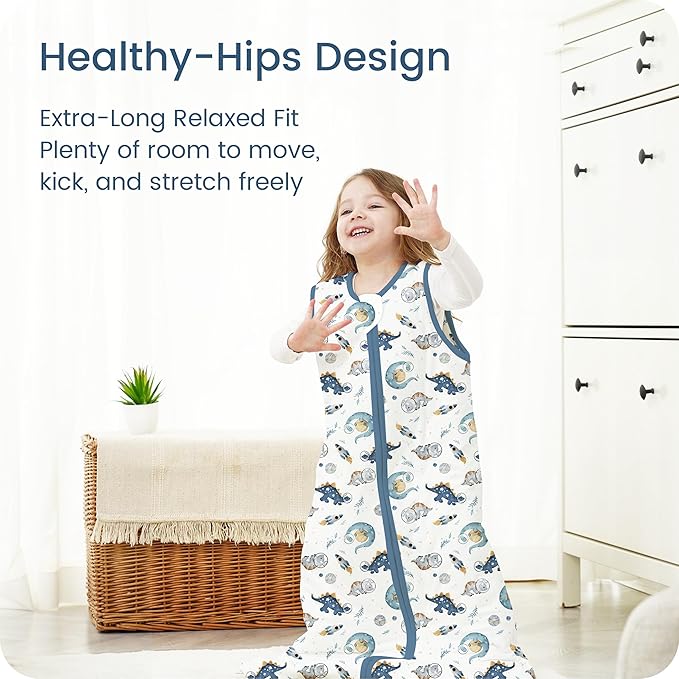 1.0 TOG Sleep Sack 6-12-15 Months, Baby Sleep Sack with Sleeveless, Cozy Premium Baby Wearable Blanket with 2-way Safe Zipper All Season Sleeping Bags, 1-pack