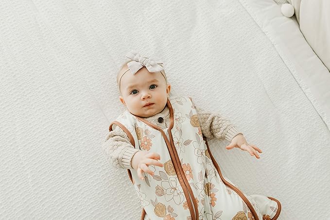 Copper Pearl Sleep Sack: Warm and Cozy Baby Bag in a Variety of Trendy Designs, Safe Alternative to Blankets, Sleeveless Baby Sleep Sack Swaddle Sizes Newborn to 24 Months - Ferra