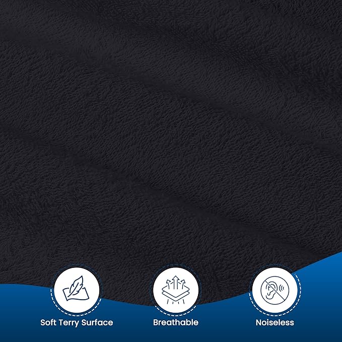 Utopia Bedding Waterproof Mattress Protector King Size, Premium 200 GSM Terry Mattress Cover, Soft & Breathable Bed Cover, Fitted Sheet Style with Stretchable Deep Pockets 17" (Black)
