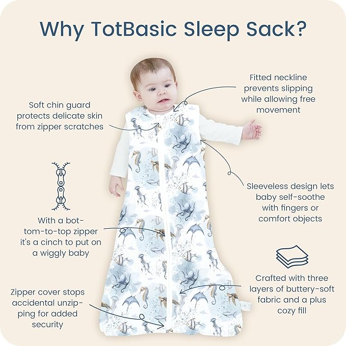 Toddler Sleep Sacks 2T-3T-4T, 0.5 TOG Light Summer Wearable Blankets, Extra Long XL Sleeping Bags, 2 Pack