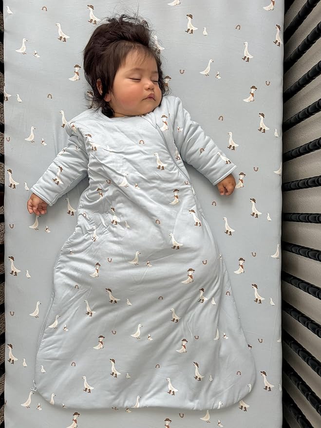 GUNAMUNA günamüna Unisex Baby, Toddler Wearable Blanket, Sleeping Bag Bamboo Rayon, Sleep Sack with Diaper Zipper, 1.0 TOG