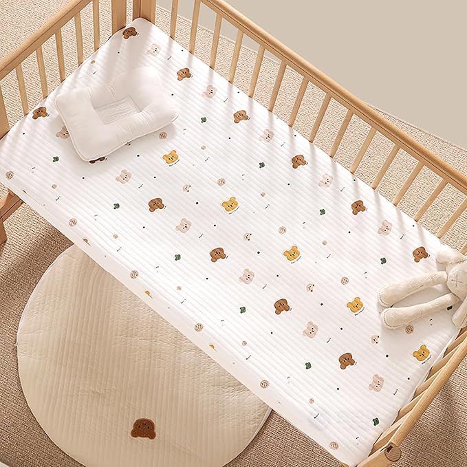Baby Fitted Crib Sheet Mattress Protectors Infant Bed Protective Sleeve Boys Girl Bedding Stuff Essential