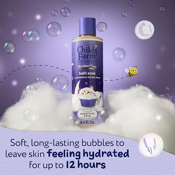 Childs Farm SlumberTime Bath Soak, Lavender & Moon Milk 250ml US