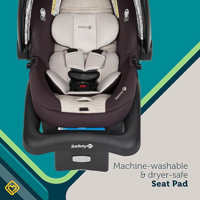 Safety 1st Deluxe Grow and Go Travel System Stroller and Car Seat Combo, 8-in-1 Car Seat, Weight Capacity 4-30 lbs, High Street